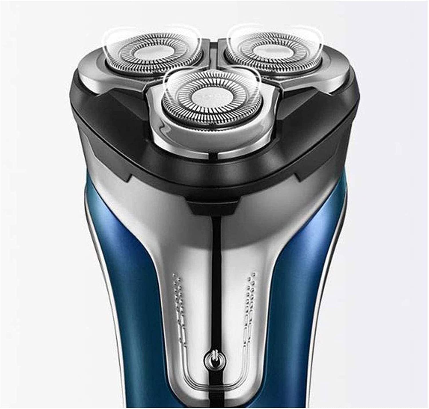 GeRRiT Rasoio Elettrico, Rasoio Elettrico Ricaricabile Rasoi Rotanti Wet & Dry Impermeabili al 100% for Uomo Rasoi da Barba Elettrici con Rifinitore Pop-up, Display LED