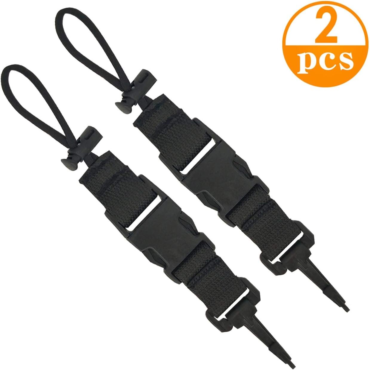 Genleas 2 Pcs Coil Lanyard with Clip and Quick Release Buckles for Camera for Diving Underwater Photography