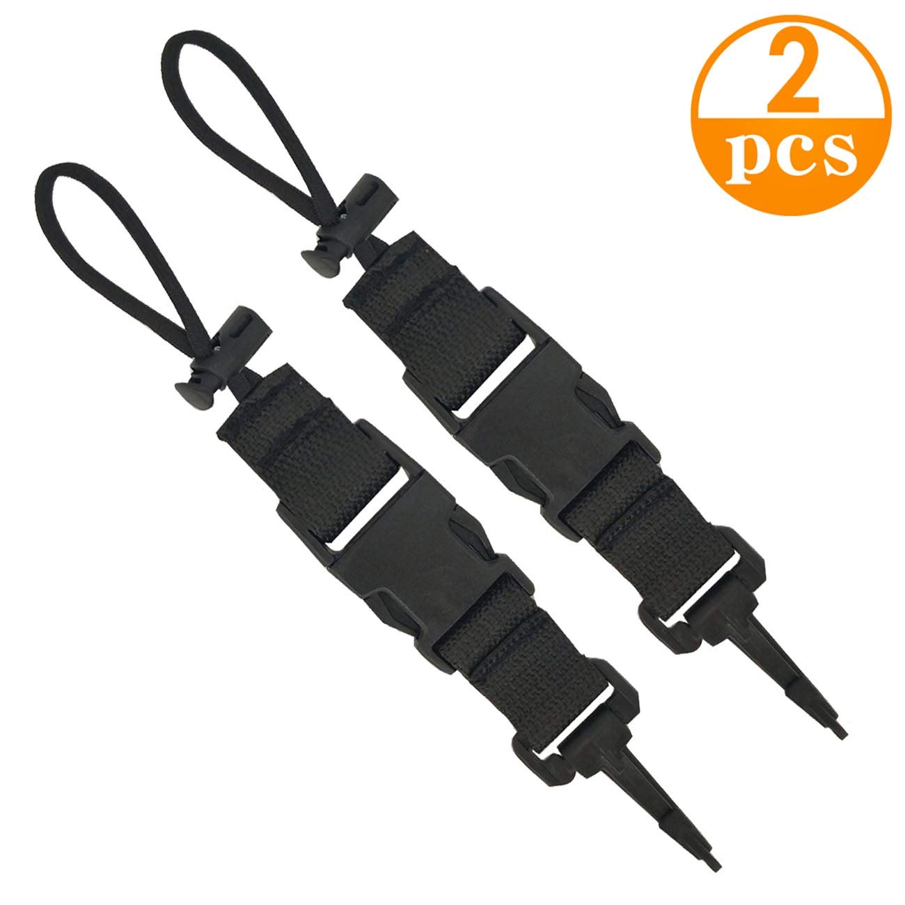Genleas 2 Pcs Coil Lanyard with Clip and Quick Release Buckles for Camera for Diving Underwater Photography