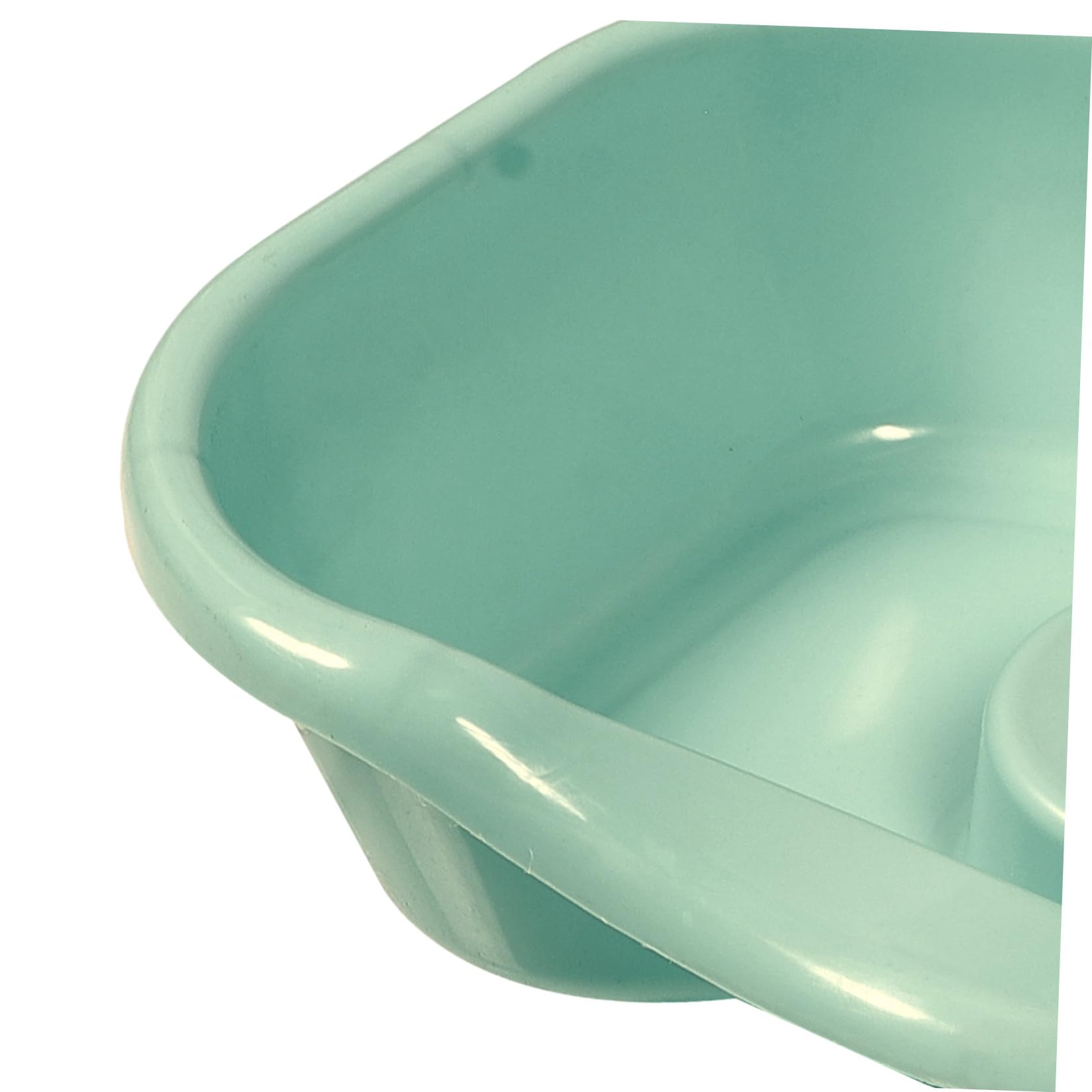 HOMSFOU Ergonomisch Geformtes Haarwaschbecken aus Kunststoff mit Glatter Oberfläche und Gebogener Kante für Haarwäsche im Bett bei Senioren und Pflegebedürftigen