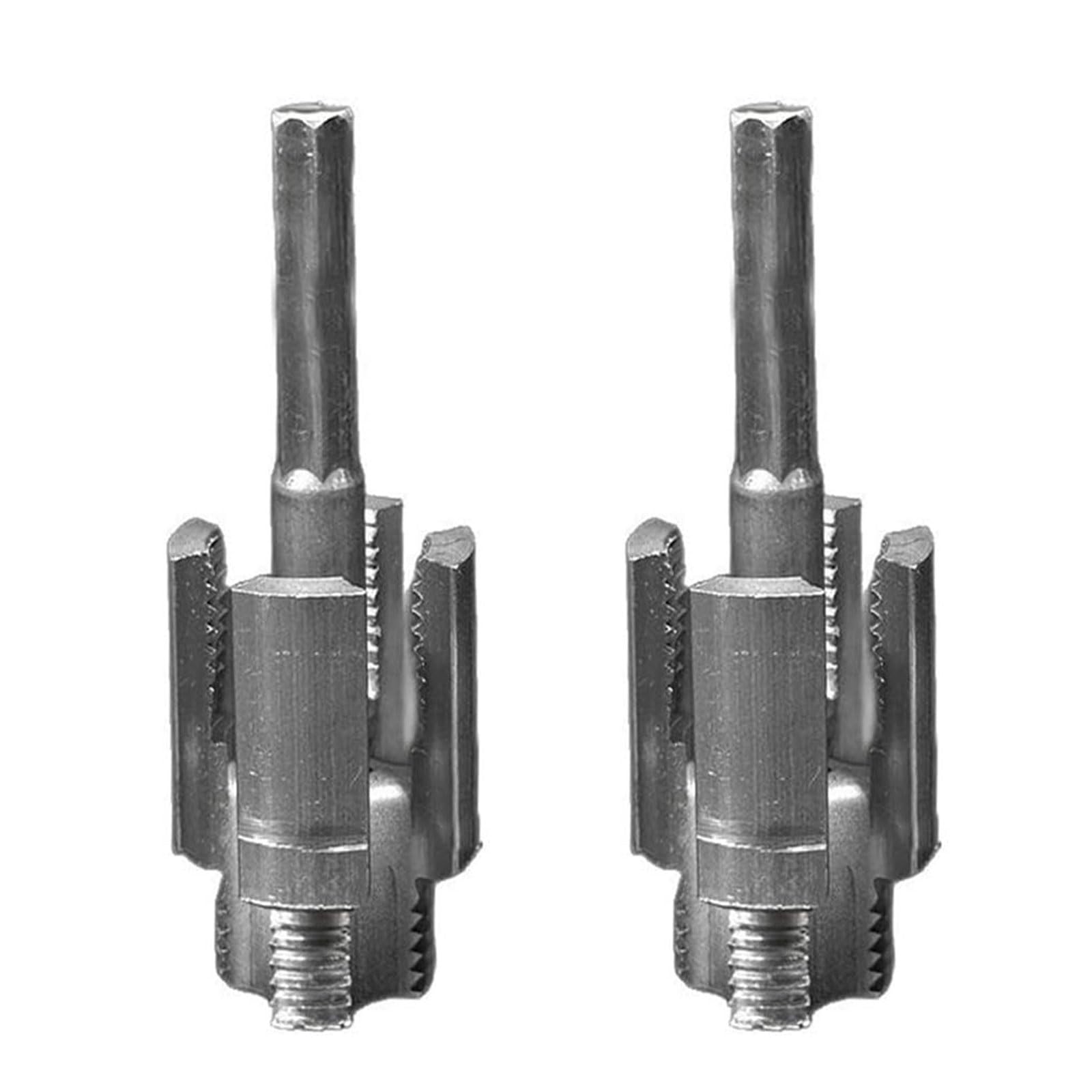 2Pieces Internal and External Water Pipe Threader Cutter Tool for 1/2" 3/4" PVC Pipe Plumbing Drilling Threading Threading Tool for