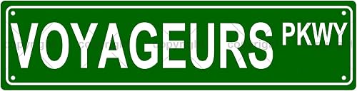 VOYAGEURS PKWY NATIONAL PARK Metal Tin Street Sign Bar Cafe Garage Cave Home Roo