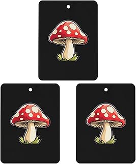 Magic Mushroom Car Aromatherapy Tablets Hanging Air Freshener Fragrance Scented Cards