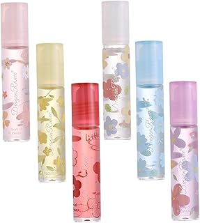 Outanaya 6Pcs Matiz Labial Brilho Labial Claro Bálsamo Labial Óleo Labial Maquiagem Adolescente Brilho Labial Maquiagem Clara Para Adolescentes Base De Brilho Labial Brilho Labial Óleo