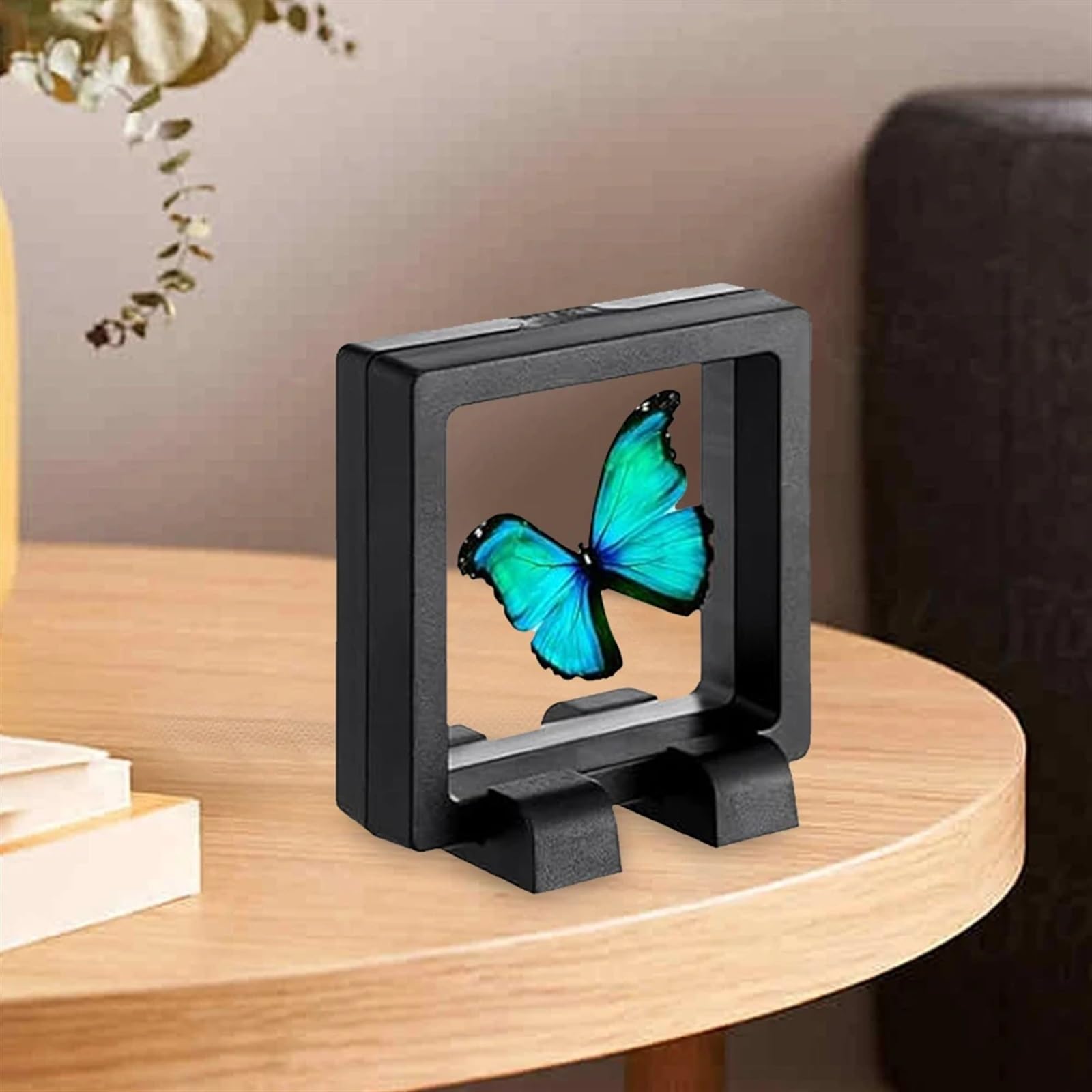 Plastikowe pudełko na biżuterię z pływającą ramą 3D | Przechowywanie biżuterii: 9 sztuk 3D pływającej ramki Shadow Box(9cm)