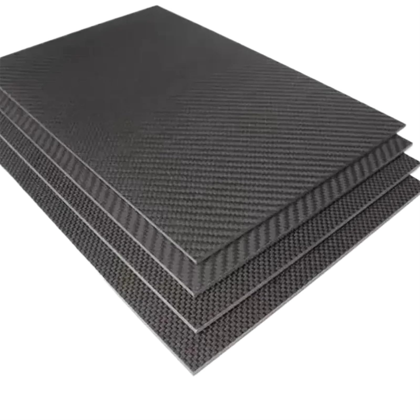 Carbon Platte 1PCS 400x500mm Carbon Faser Platte Blatt Hohe Festigkeit Carbon Board Panel Dicke 1mm 1,5mm 2mm 2,5mm 3,0mm 4mm 5mm 6mm Für Handarbeit, Restaurierung von Teilen(1.0mm Plain Glossy)