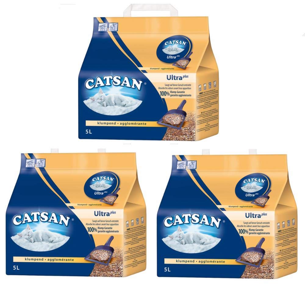 Catsan Litter Ultra Plus Clumping Cat Litter, odour eliminating, extra