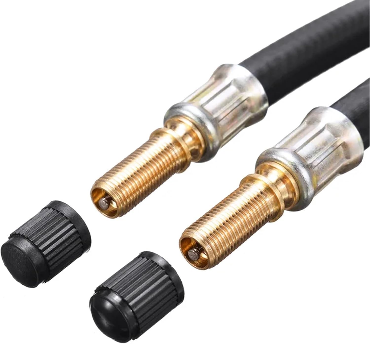 1/4Pcs Flexible Rubber Tyre Valve Extension 210mm - Twin Wheel Lorry Van Bus Adapter Car Accessories Bike Accessories