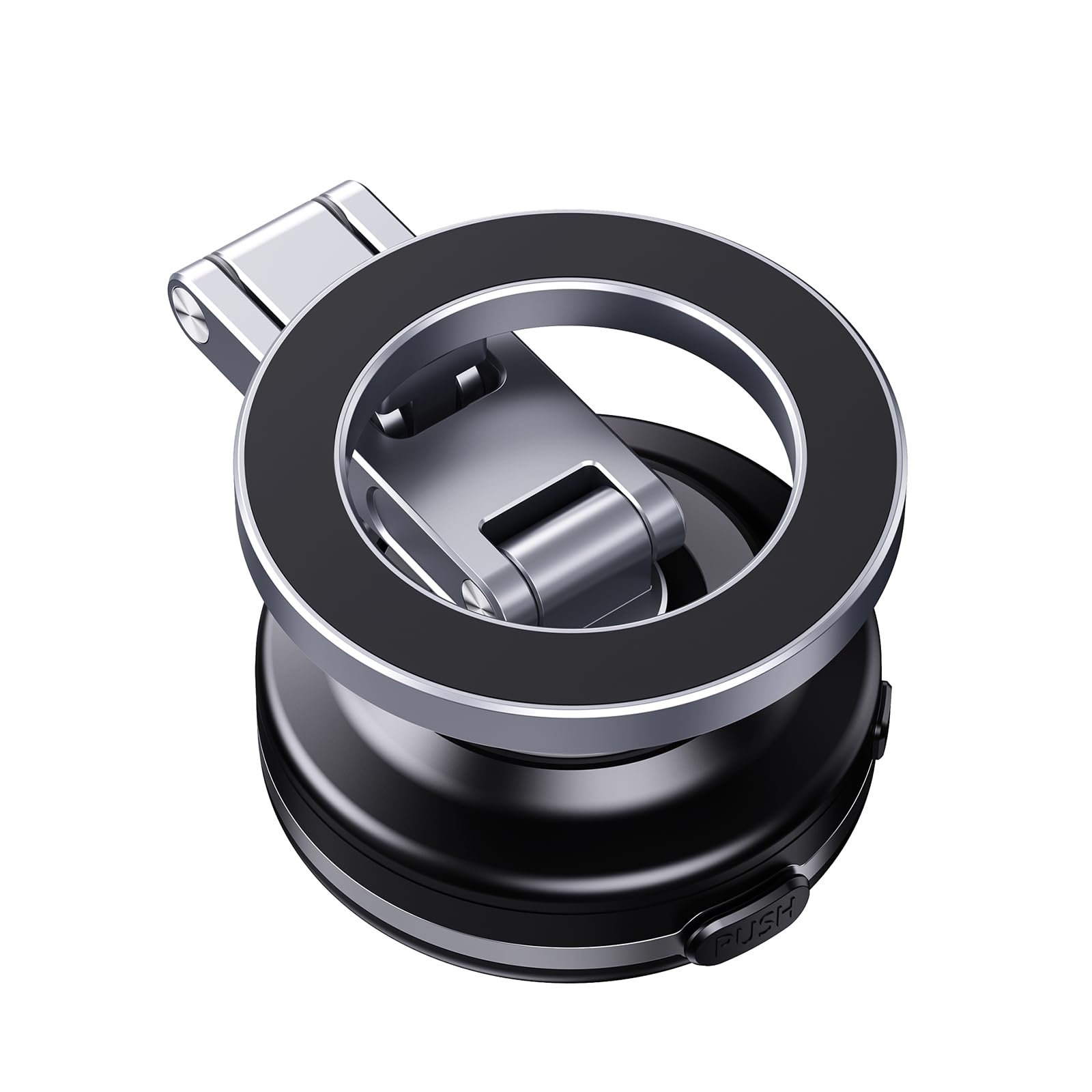 Soporte de teléfono para automóvil con imán fuerte y función de succión al vacío, fácil de almacenar, conducción segura, soporte para teléfono ajustable en ángulo