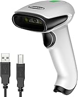 Vista 10 de Symcode Escáner de código de barras inalámbrico 2D, Bluetooth6.0 y conexión inalámbrica 2.4G y USB, lector de código de barras QR 1D, escaneo