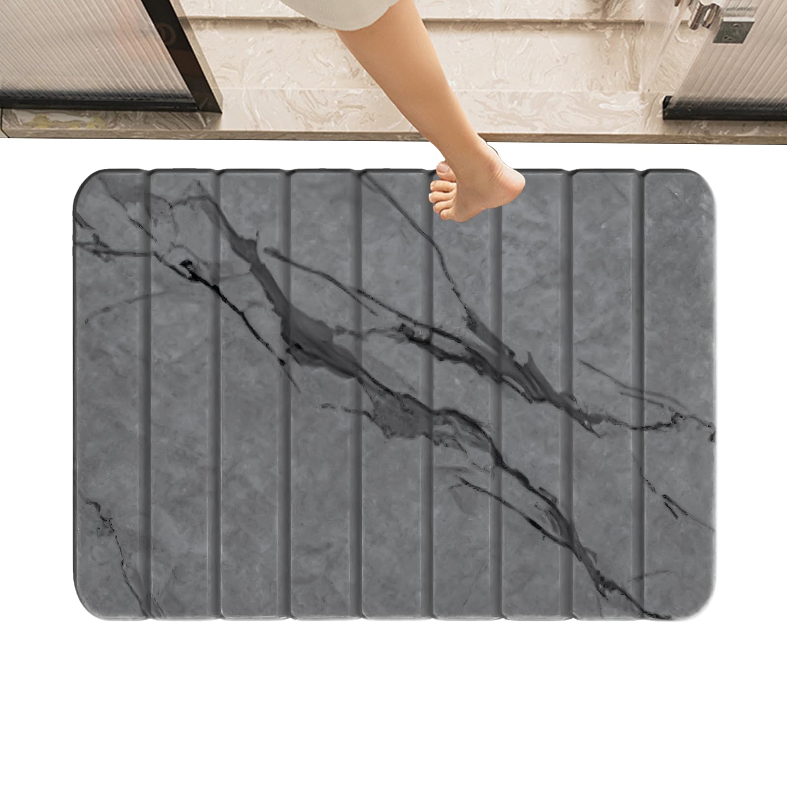 Tapis de Bain en Terre de Diatomée Terre De Diatomées Anti-dérapant