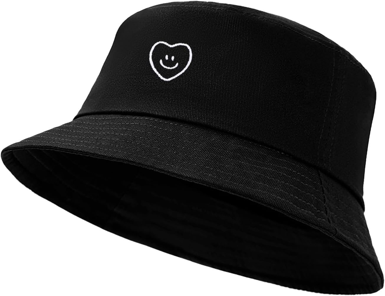 Fashion Embroidered Bucket Hat Cotton Summer Beach Sun Hat for Women Men Teen - Image 5