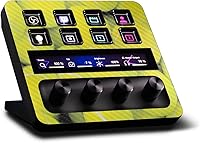 Vista 27 de MightySkins - Piel de fibra de carbono compatible con Elgato Stream Deck + – Too Many Roses Acabado de fibra de carbono texturizado protector