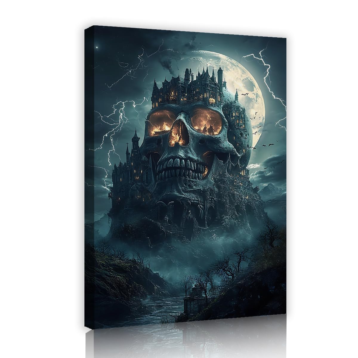 Duch Halloween obraz na płótnie straszna noc sypialnia dekoracja 80 x 120 cm