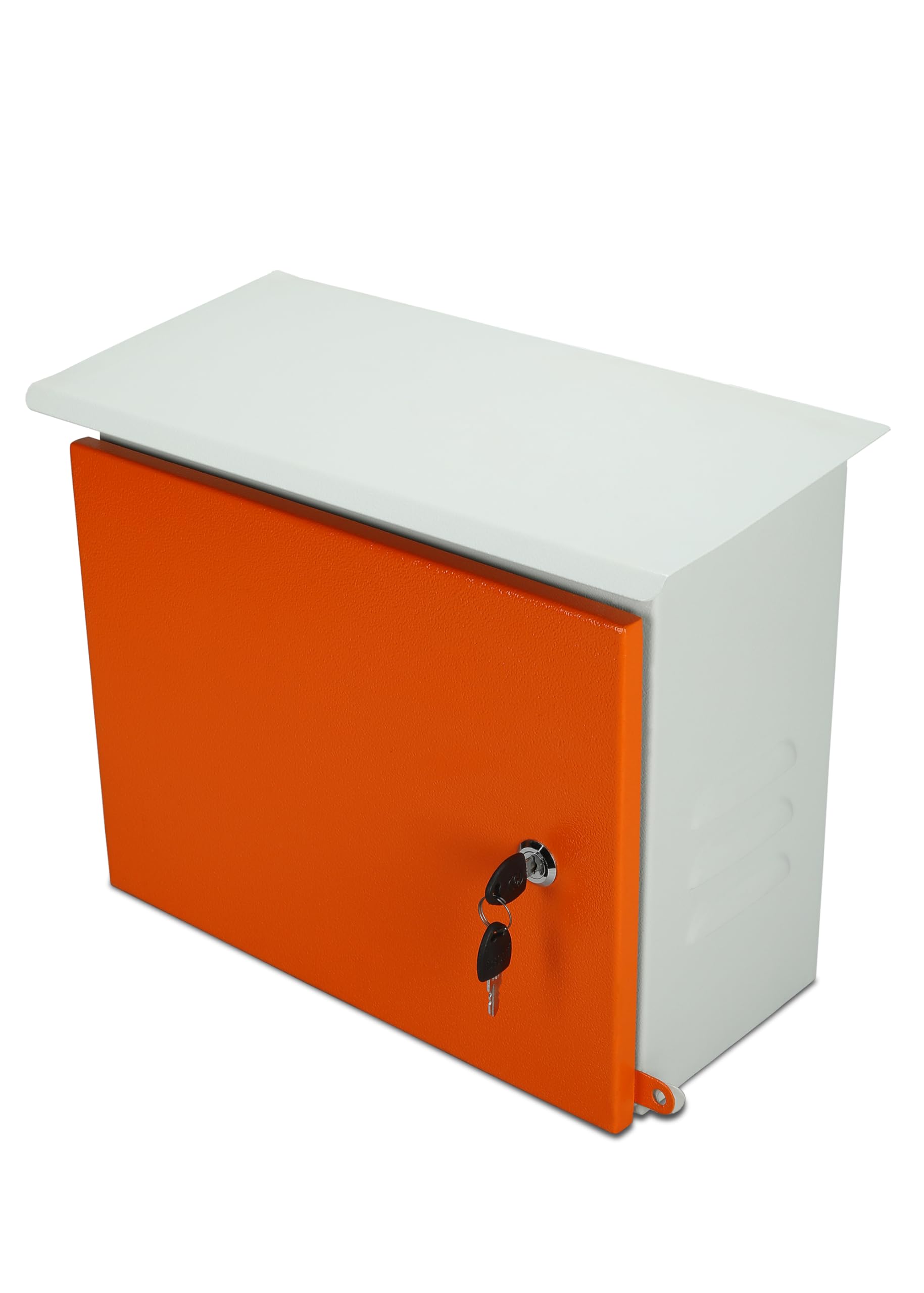 EV Charger Safety Box For 2 Wheeler with Secure Key Lock | Heavy-Duty Wall Mountable Protective Case | Compatible with Ola, Ather, Bajaj TVS & Other | Outdoor Box For Safe EV Charging (Orange)-image-42