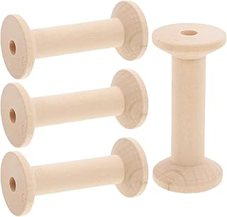 Versatility 20pcs Wooden Spools for Crafts Large Size Sewing Thread Organizer for Arts DIY, Textile Wire Weaving, Wood Projects