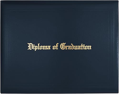 Miniatura 9 de GraduationMall Cubierta de diploma impresa para certificado de 85 x 11 pulgadas negro