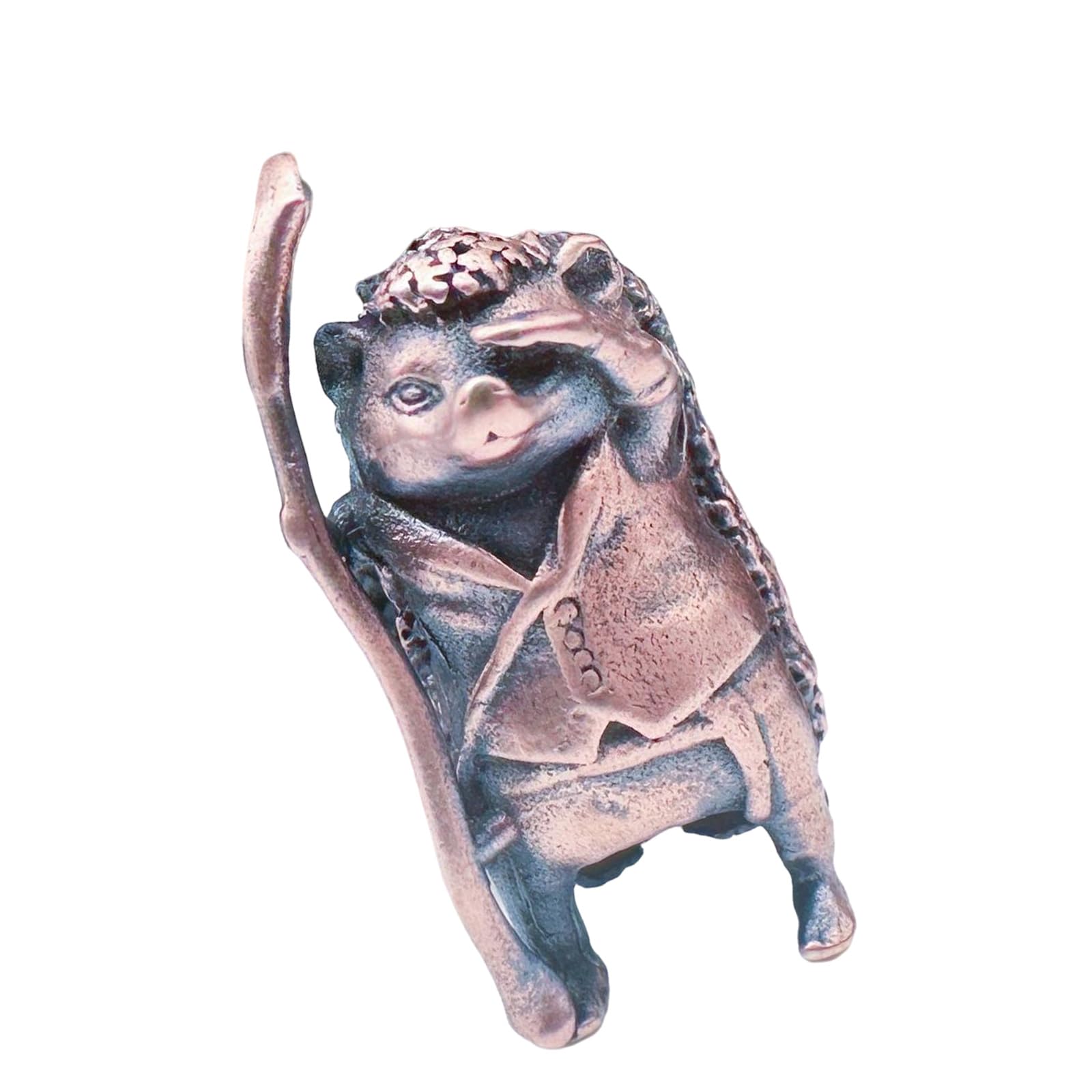 Tsophreniq Brass Lanyard Beads Hedgehogs Shape Paracord Cord Charm for Pendants Buckles Enduring Pendants