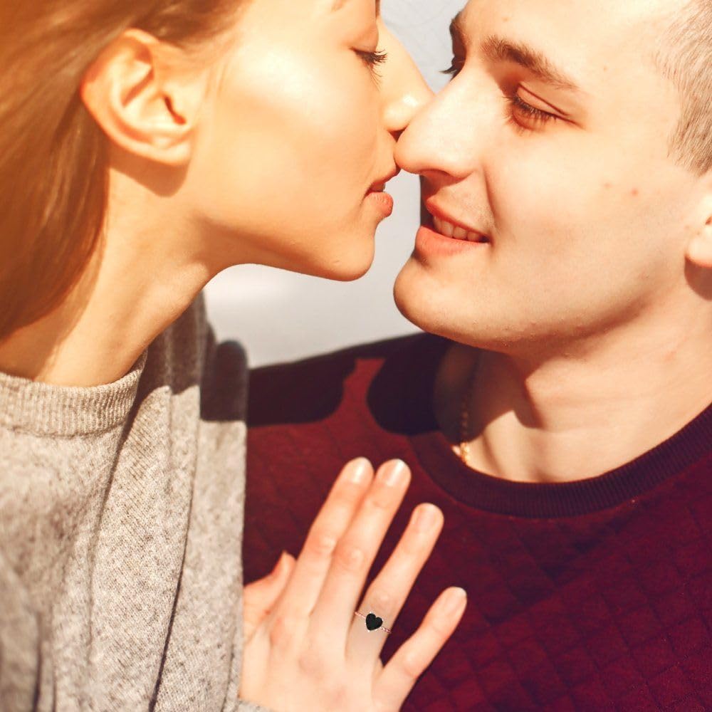 Clara Pucci Natural Onyx Heart Cut Solitaire Ring | 14K Solid Gold | 2.00 cttw | Womens Rose Gold Fashion Jewelry