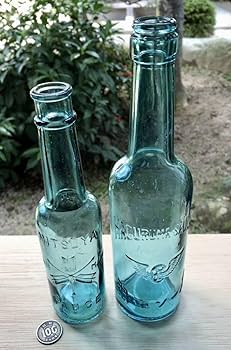 Amazon.co.jp: レトロ瓶三ツ矢ソース羽車ソース昭和レトロガラスボトル