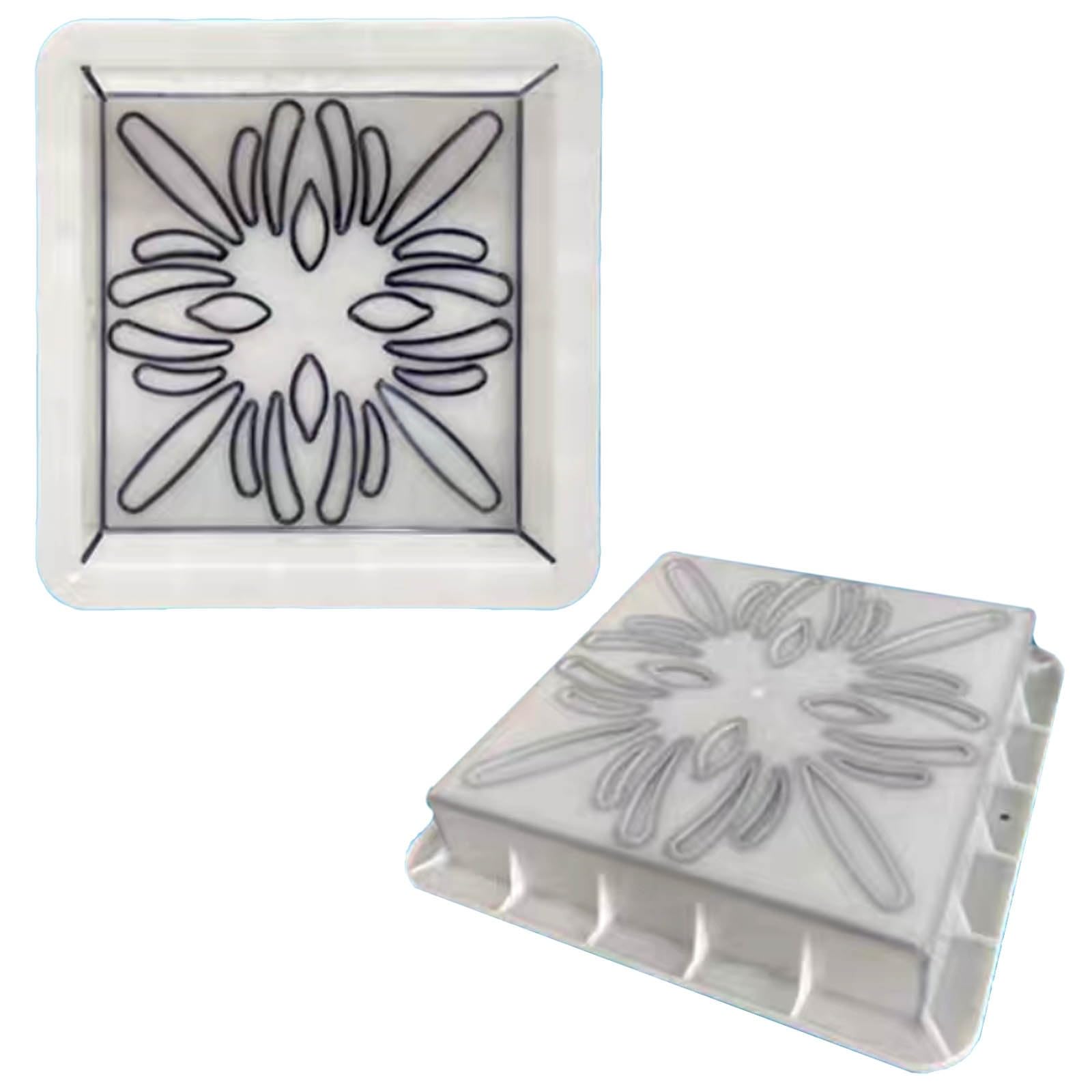 Molde de cemento para crear senderos decorativos en el patio