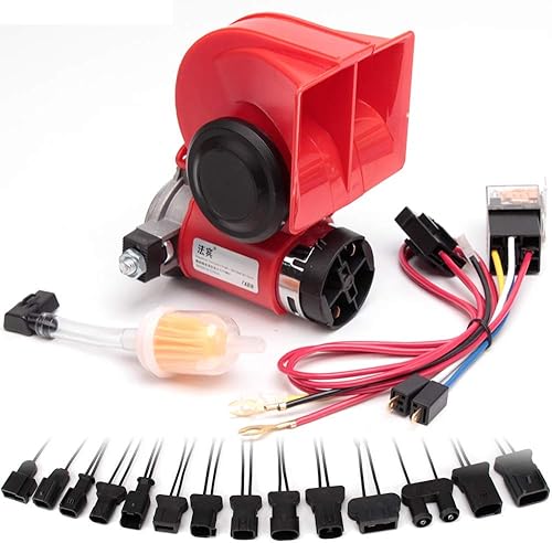 FARBIN Kit de bocina de coche de 12 V 150 db bocina de aire fuerte con compresor, bocina compacta con arnés de relé y 2 cables de arnés de conector disponible en Yaxa Costa Rica