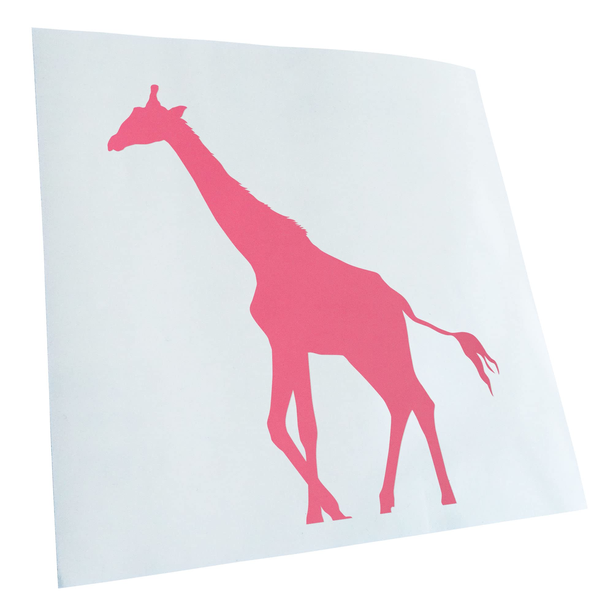 Kiwistar - Car Sticker - Light Pink - 40 x 29 cm Giraffe Silhouette - Rear Window Car Sticker Weatherproof for Car Truck Moped Truck - Sticker Exterior Self-Adhesive Tuning Accessories for Window