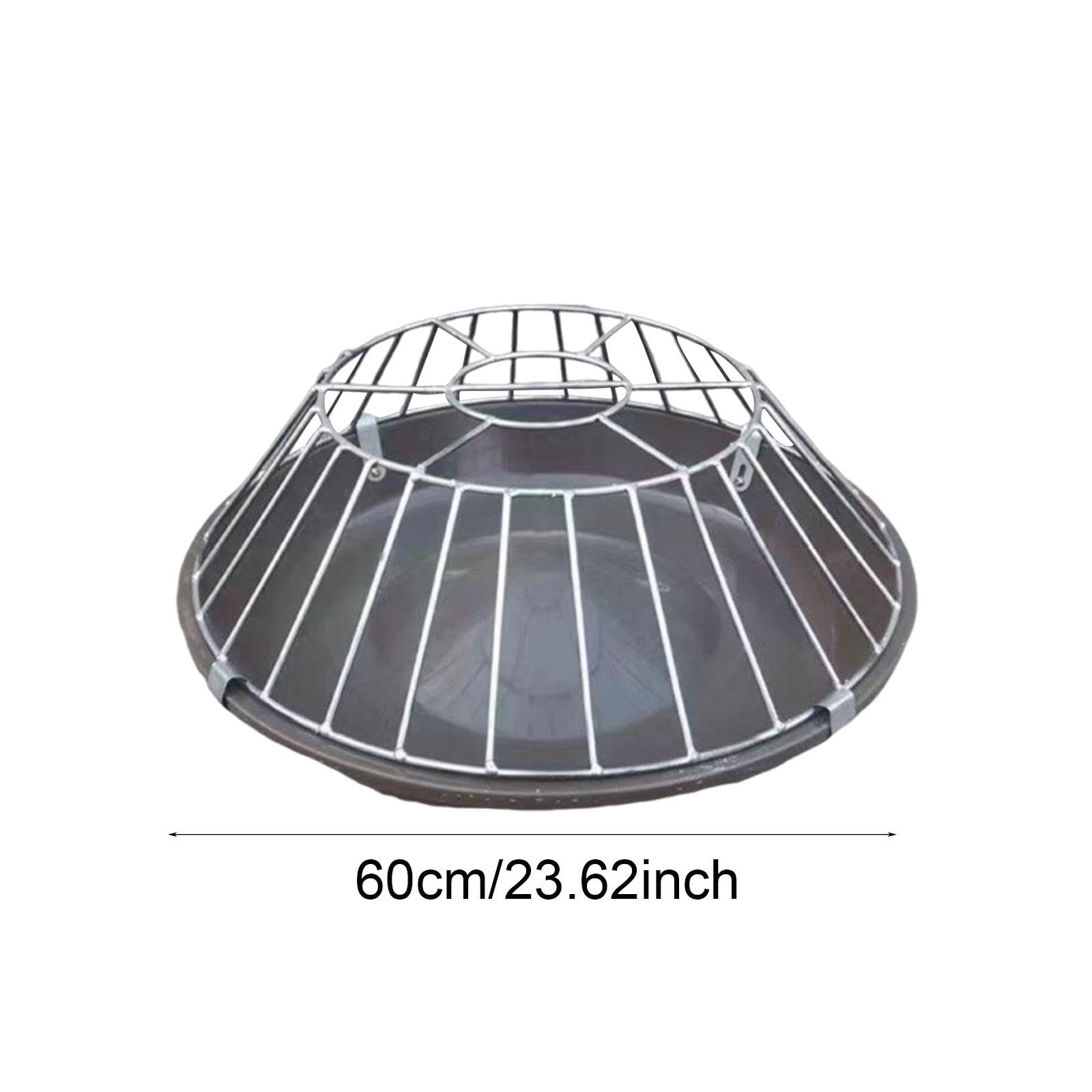 Comedero para Pollos, Comedero para Aves de Corral, Comedero Portátil, Cubo para Alimentar Gansos, 30 Hoyos