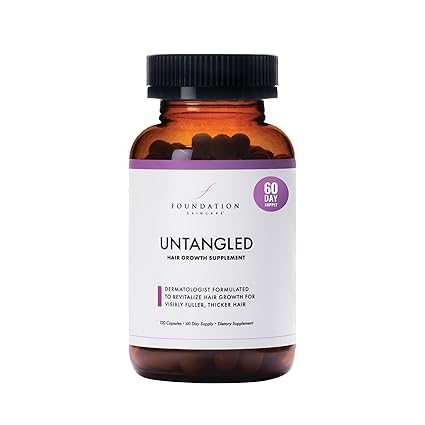 UnTangled Hair Growth Vitamins (60-day supply) - Hair Growth Vitamins for Women & Men with Colla&hellip;