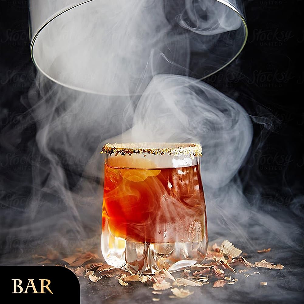 Elektrisches Drink Smoker Kit, Cocktail Smoker Infuser Set mit 4 Flavors, Geschenke für Whiskey, Bourbon, für Vater, Ehemann und Cocktail-Liebhaber