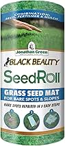 Jonathan Green (10410) Black Beauty SeedRoll Grass Seed Mat - Cool Season Lawn Seed, Fertilizer, & Mulch (50 Sq. Ft.)
