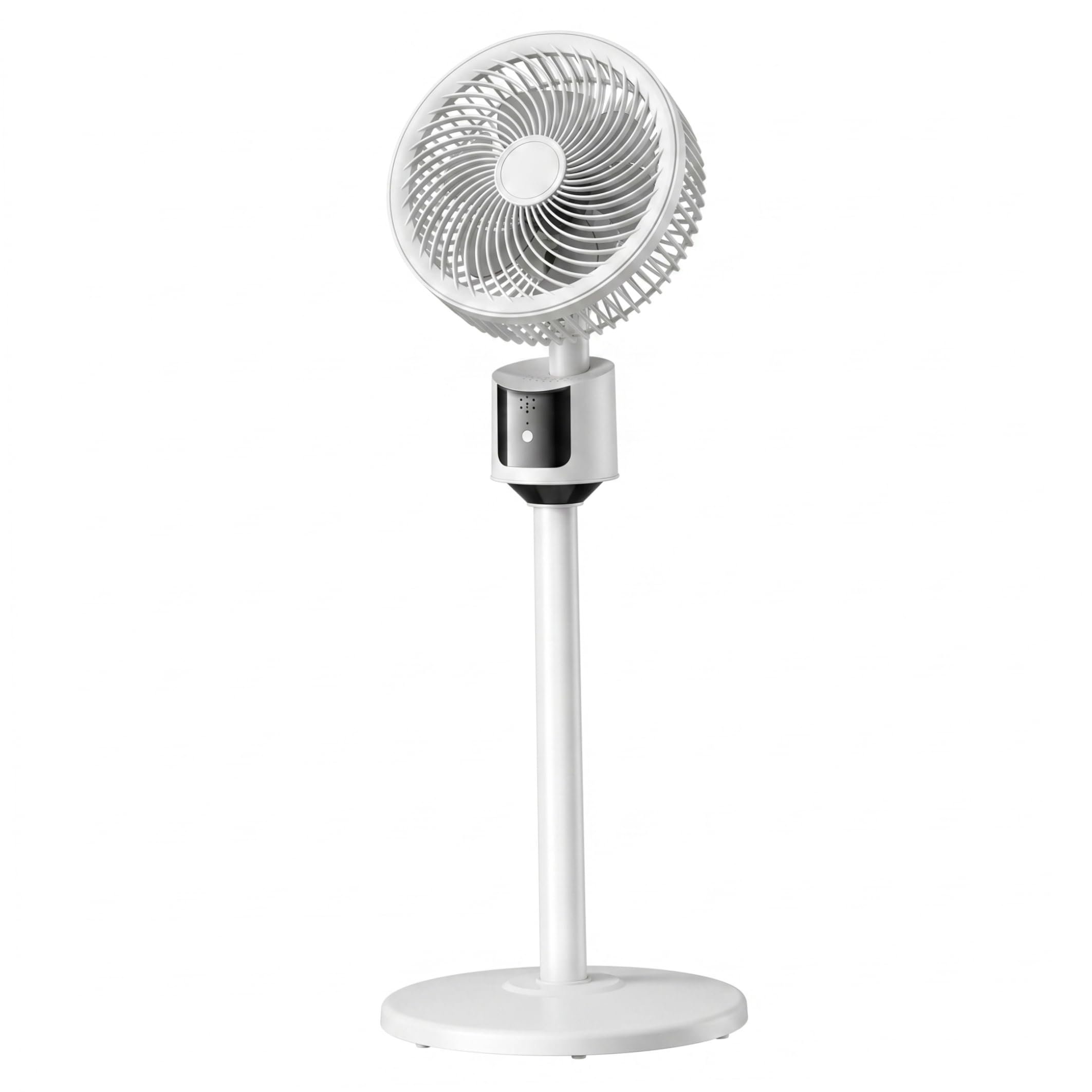Xoeryoy Pedestal Fans Adjustable, 3 Speeds Pedestal Standing Fans For Bedroom, Quiet Stand Up Fan With Usb Power, 5m Air Circulation - White ;1