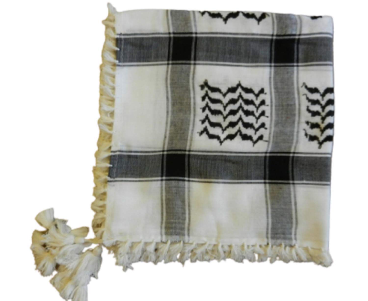 Men Scarf, Arab Shemagh Head Scarf Neck Wrap Cottton Palestine Arafat Dark Red