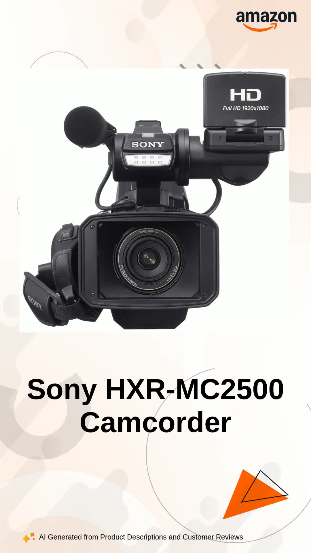 Sony HXR-MC2500 Shoulder Mount AVCHD Camcorder