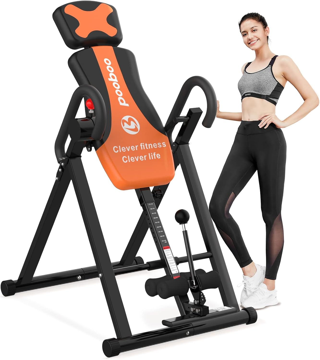 cycool Inversion Table for Back Pain Relief Foldable Heavy Duty Back Stretcher Machine for Pain Relief Therapy with Adjustable Height,3D Memory Foam