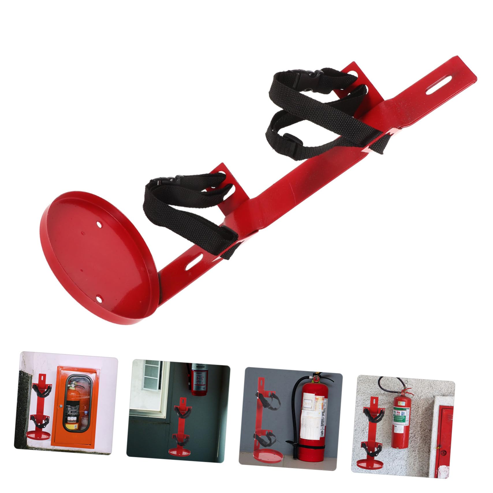 Toddmomy Soporte para Extintor de Incendios Montaje Seguro para Vehículos y Autobuses Instalación Fácil Diseño Resistente y Compatible con Varios de Extintores