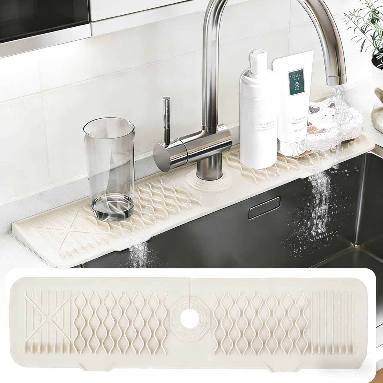 Kitchen Sink Splash Guard - Prevent Messes! -16 Kitchen Sink Splash Guard - Prevent Messes! -16
