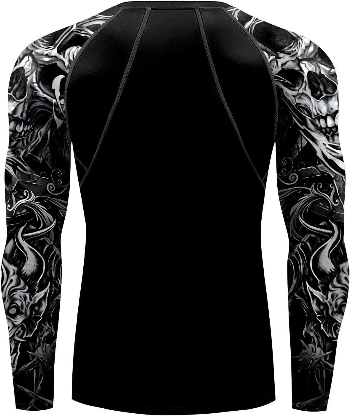 color cosplayer Jiu Jitsu Men American Flag UPF 50+ Sun Protection Printed Rash Guard Long Sleeve Swim Shirts - Image 3