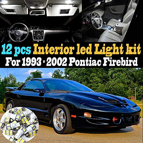 Kit 12 luces LED interiores blanco 6000K para Pontiac Firebird miniatura 1