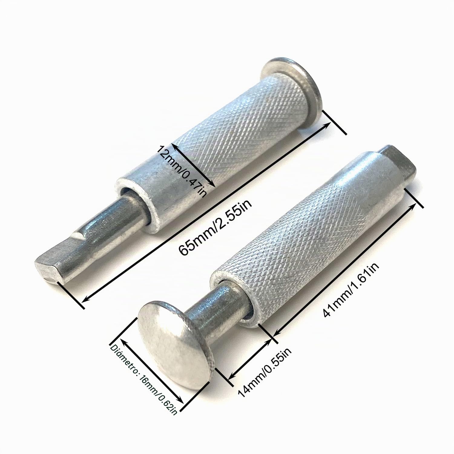 Tornillos de Anclaje Escamoteables para Lonas y Cobertores de Piscina - 10 Piezas