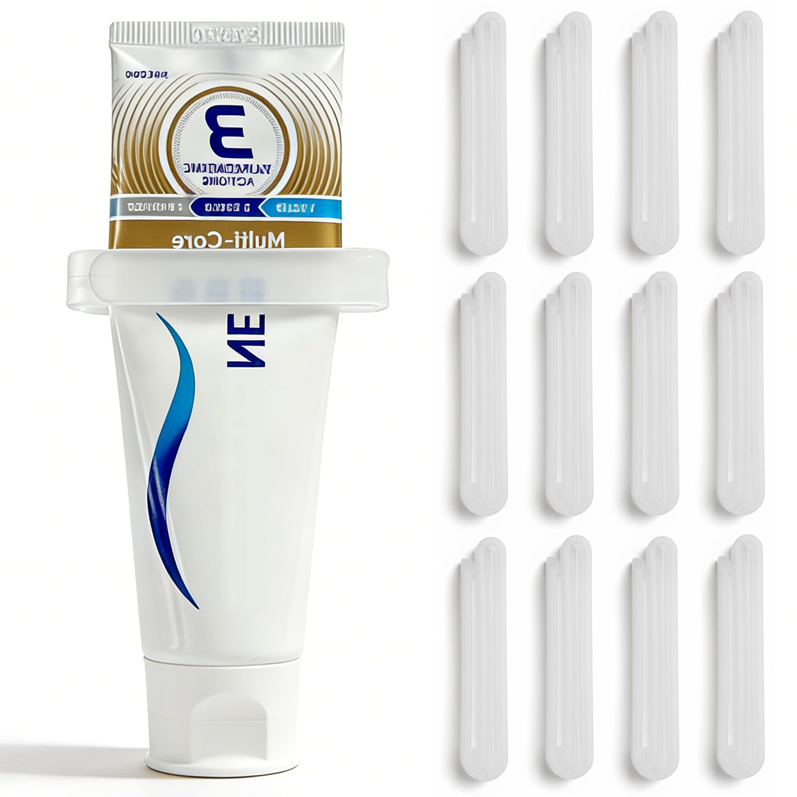 Photo 1 of 12-Pack Toothpaste Tube Squeezer, Dispenser Tool for Paint & Cream & Lotion