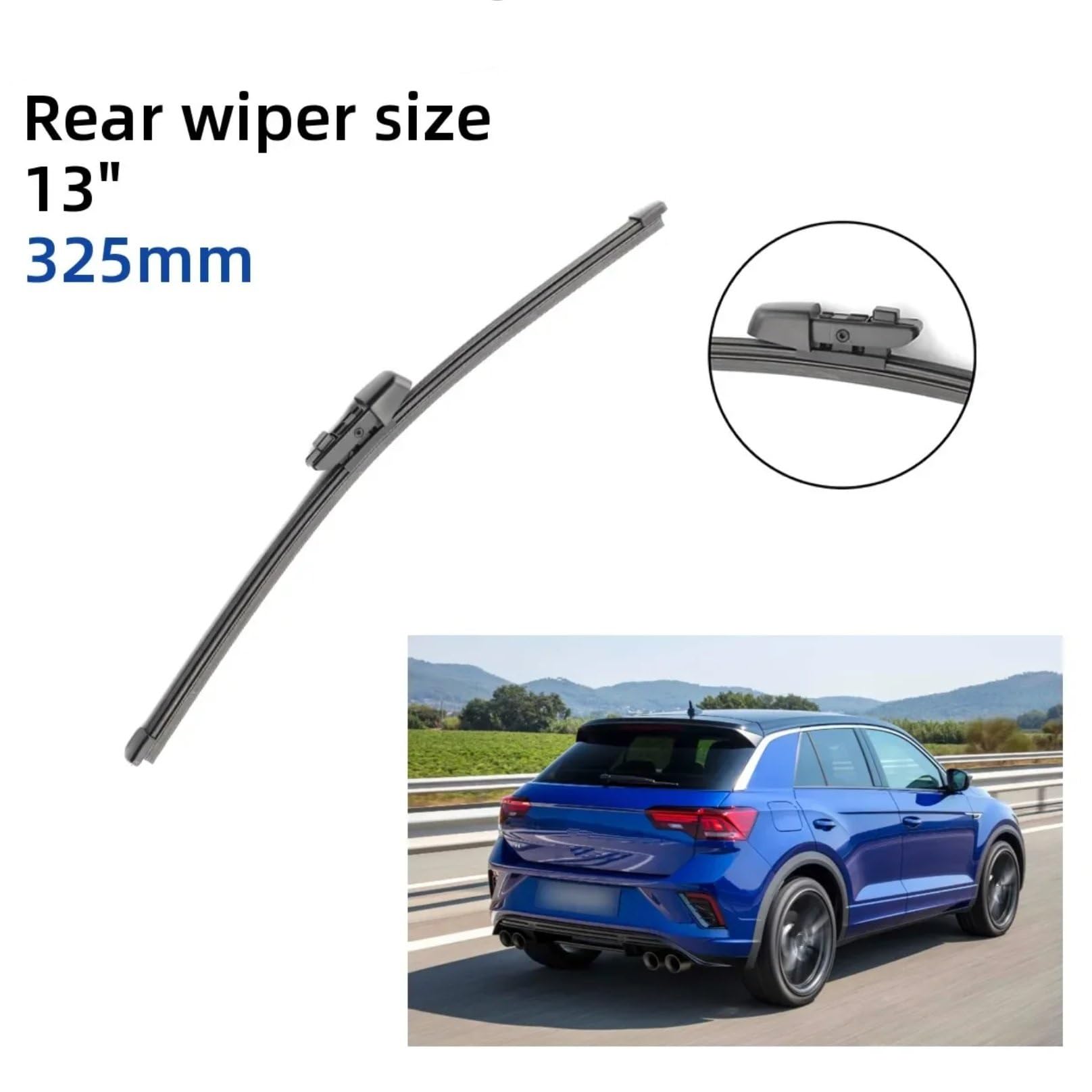 Limpiaparabrisas Compatible con VW para T-ROC | 2017 2018 2019 2020 Escobillas Limpiaparabrisas Delanteras Y Traseras De 26", 20" Y 13"
