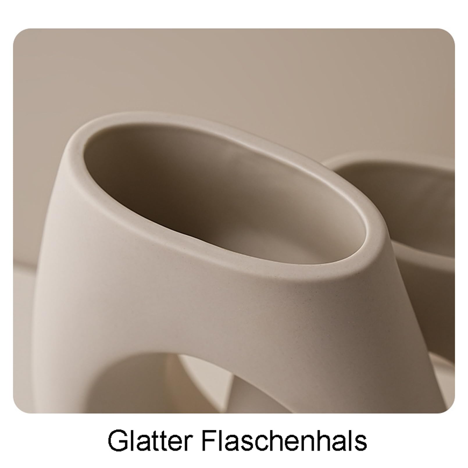 Matt Keramik Vase 2er Set,Deko Vasen für Moderne Boho Minimalismus-Stil