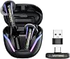 2.4G Wireless Gaming Earbuds with ENC Mic, 20ms Low-Latency for PS5/4, Meta Quest 3/3S/2, 2.4GHz Bluetooth Dual-Mode Headphones for Phone, Pad, Laptop, Steam Deck, PC, VR(with USB-C Dongle)