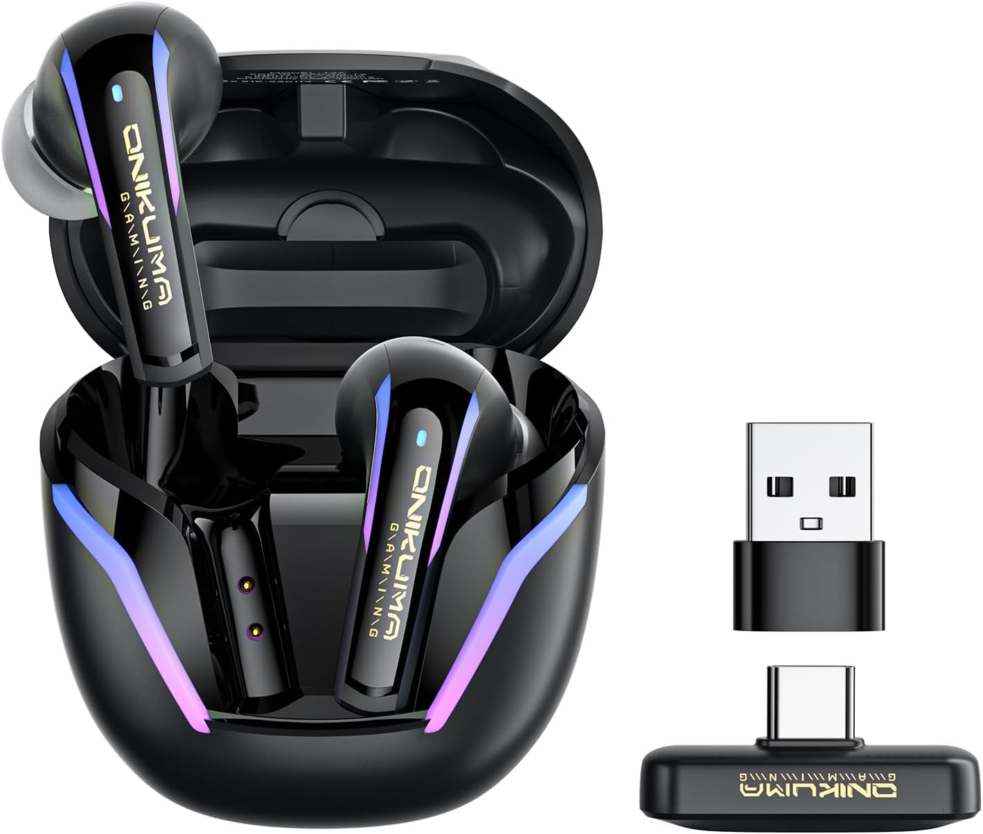 2.4G Wireless Gaming Earbuds with ENC Mic, 20ms Low-Latency for PS5/4, Meta Quest 3/3S/2, 2.4GHz Bluetooth Dual-Mode Headphones for Phone, Pad, Laptop, Steam Deck, Switch, PC, VR(with USB-C Dongle) 2.4G Wireless Gaming Earbuds with ENC Mic, 20ms Low-Latency for PS5/4, Meta Quest 3/3S/2, 2.4GHz Bluetooth Dual-Mode Headphones for Phone, Pad, Laptop, Steam Deck, Switch, PC, VR(with USB-C Dongle)