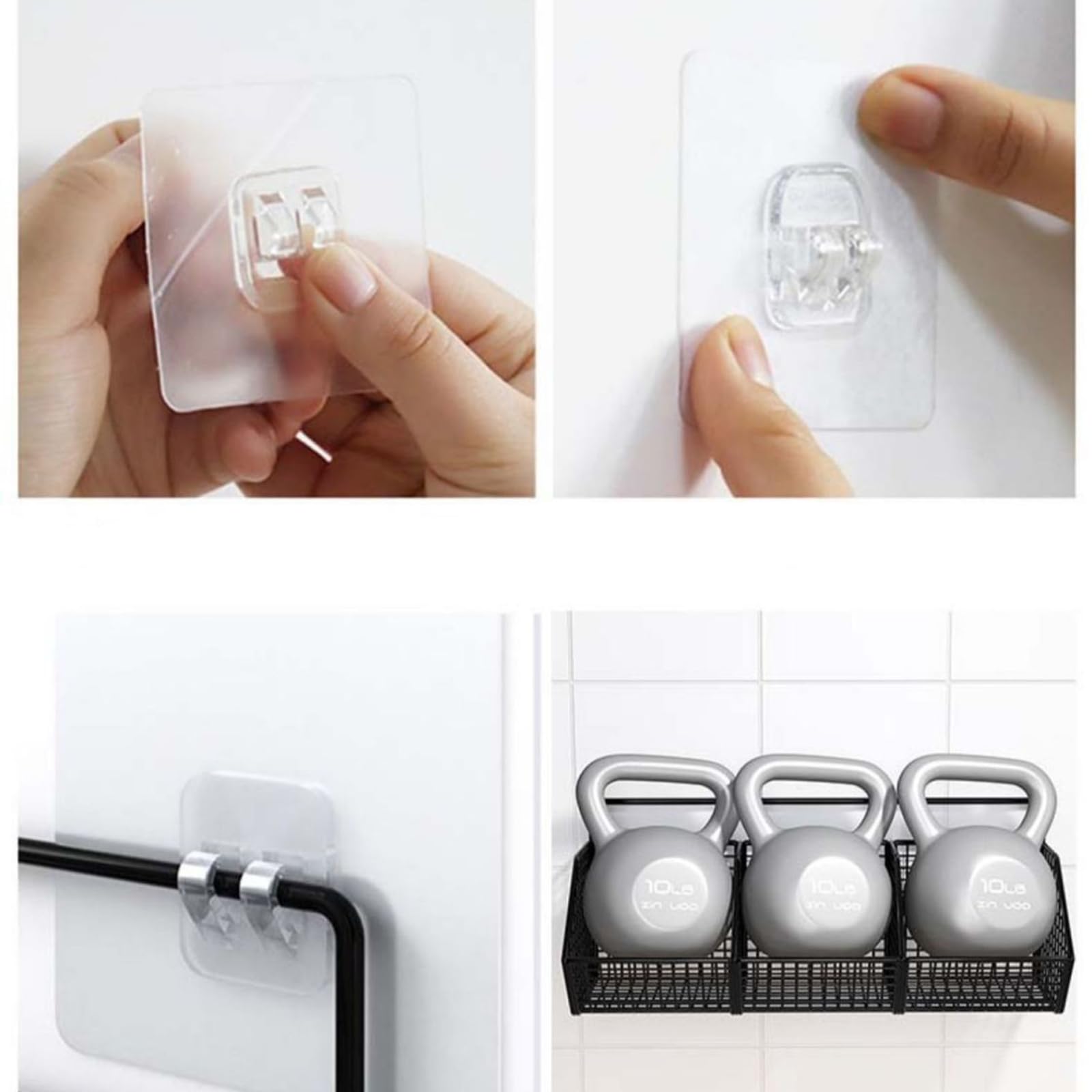 Cesto sospeso in metallo a 3 livelli, salvaspazio, per frutta, verdura e oggetti essenziali per il bagno, cestini rimovibili per organizzare la cucina ed elegante decorazione per la casa