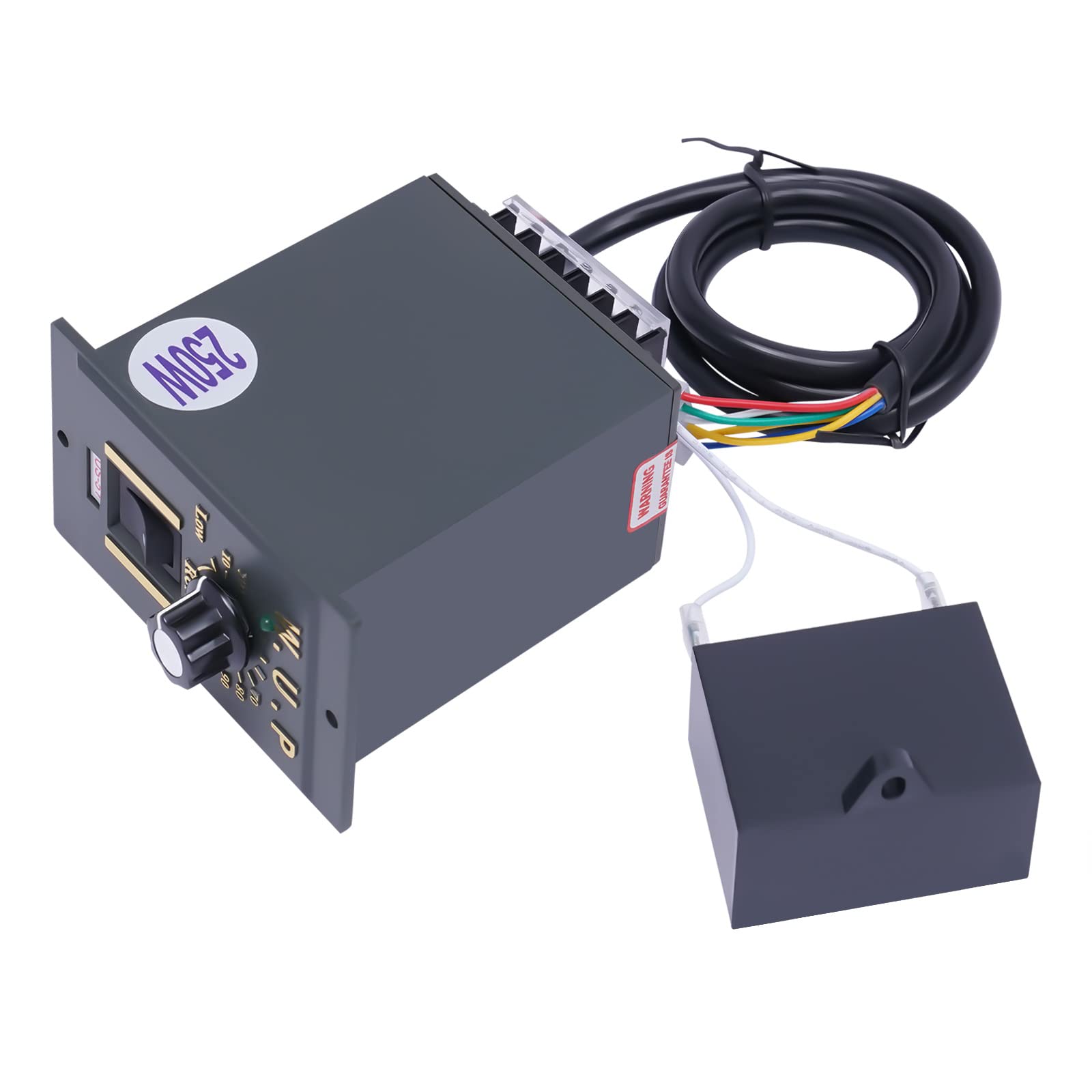 Motore 250 W, 220 V, con regolatore di velocità e supporto, 8 Nm, girevole in avanti e indietro, motore velocità di trasmissione (10 K)