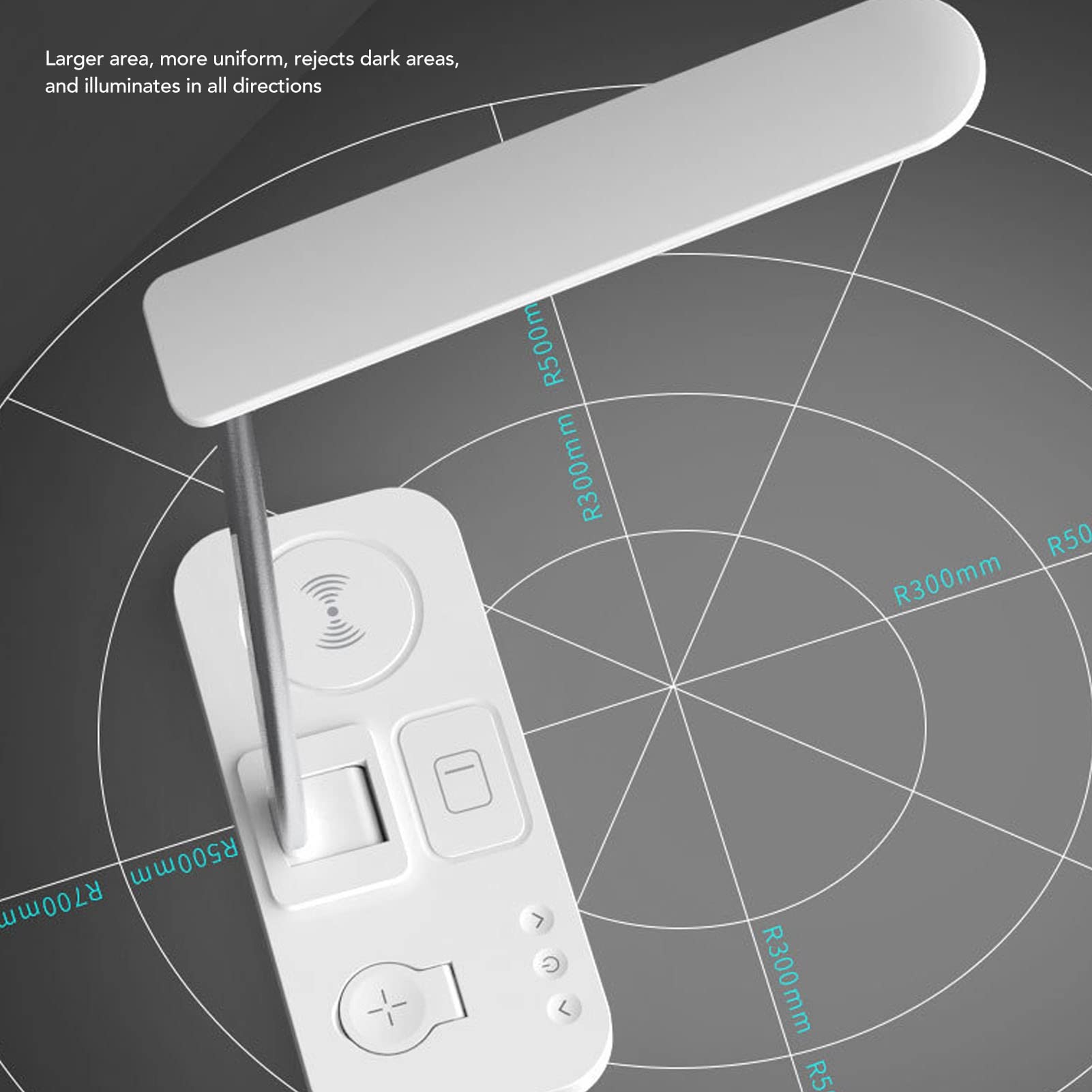 Alomejor Wireless Charging Desk Lamp with High Brightness