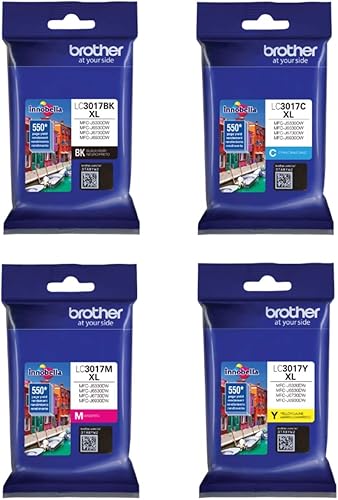 Miniatura 1 de Brother Tinta de color original LC3017 (LC-3017) (BKCMY) paquete de 4 unidades (incluye 1 cada LC3017BK, LC3017C, LC3017M, LC3017Y)