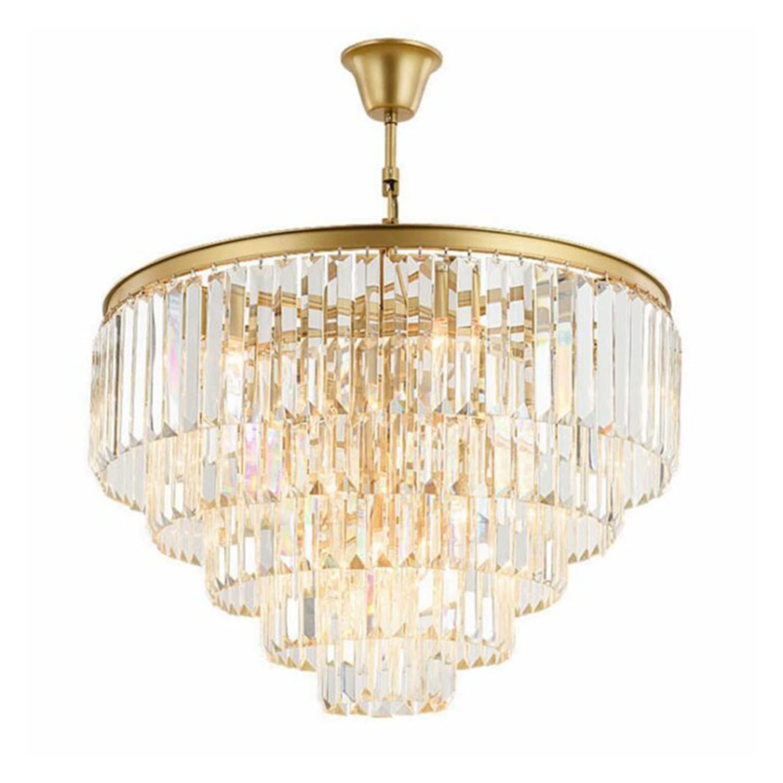 Luminaire cristal moderne minimaliste blanc chaud pour salle à manger
